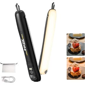 INKEE 2pcs GC12 12W 2700K-6500K BI-Color Stable Handheld LED Light,CRI 95+, Built-in 18.5Wh Lithium Battery for Outdoor Shooting Inflatable Ball Light