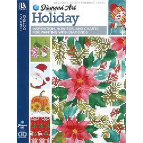 DIAMOND ART BY LEISURE ARTS Holiday Painting Chart and Idea Diamond Dotting Book