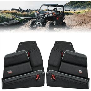 KEMIMOTO Door Bags Compatible with Can-Am Maverick Trail 1000/1000 DPS with Half Doors, Padded Storage For Doors Kit Replace OEM #715003635