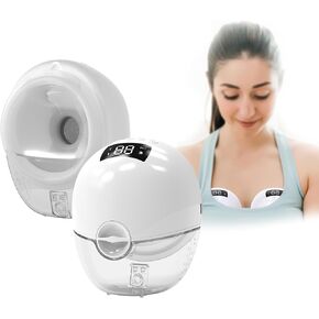 Wearable Breast Pump Portable Hands Free, 9-Level Three-Mode, Long Battery Life, Painless Breast Pumping