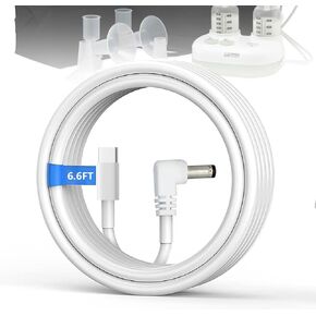 محول تيار متردد/تيار مستمر 9 فولت، شاحن سلك طاقة USB C لمضخة الثدي Ameda 9 فولت (كابل USB C مع محول تيار متردد 9 فولت) in Kuwait