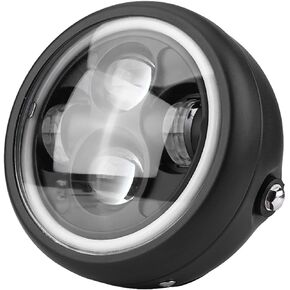 Motorcycle Headlight,LED Motorcycle Headlamp,Motorcycle Front Headlight Bulb for Sportster Cafe Racer Bobber