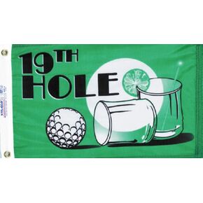 Annin Flagmakers 19th Hole Golf Flag All-Weather Nylon, 12 x 18 Inch (Model 253160WE)