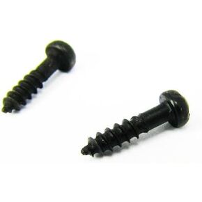 100pc. #2 x 3/8" Black Phillips Round-Head Wood Screws