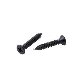 LIONMAX Black Wood Screws Stainless Steel #8 x 1-1/4", 150 PCS, PH Drive, Flat Head, for Woodwork, Full Threads, Rust Resistant