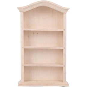 1:12 Miniature Doll Furniture, Wooden Dollhouse Miniature Simulated Bookshelf Model for Dolls Furniture Accessory Furniture Toy Decoration Accessory for Dollhouse(Bookshelf)