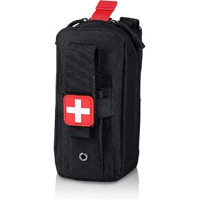 First Aid Bag EMT Pouch Molle IFAK, Small Empty Tactical Trauma Kit, Medical EDC Emergency Survival Pouch for Outdoor Travel Camping Hiking Trekking, Climbing Hunting