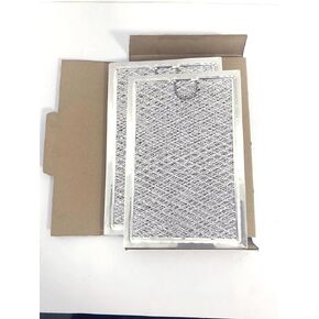 2-Pack 5230W1A012C WB06x10309 microwave grease filter compatible with GE WB06X10359 WB06X10654 LG 5230W1A012A 5230W1A012B 5230W1A01B Frigidaire 5304464105 5304478913 910457