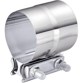 Exhaust Clamp,Car Accessories 4" 3" 2.5" 5" 3.5" 2.75" Lap Joint Exhaust Band Clamp Sleeve Coupler,Stainless Steel Exhaust Pipe Clamp for Exhaust System,Exhaust Tubing Connection (2.75")