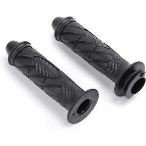 Minho Motorcycle Handle Grip in Rubber Material Compatible with Chinese GY6 Scooter Mopeds Taotao 50Ccc atm50,Black Color