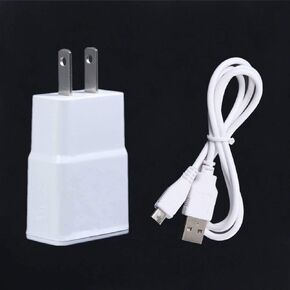 NiceTQ Wall AC Power Charger + USB Cable for Samsung Galaxy Tab 4 10.1 Nook SM-T530NU Tablet