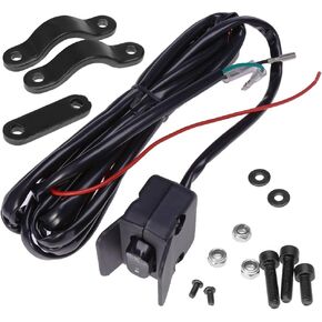 12V Winch Rocker Thumb Switch with Mounting Bracket Handle Control Switch Replacement for ATV UTV