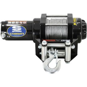 Superwinch 1130220 LT3000 12V DC WInch 3,000lb/1361kg Single Line Pull with Roller Fairlead, 3/16in x 50ft Steel Wire Rope, Corded Handheld Remote
