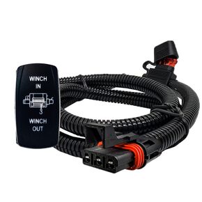 Power Bus Bar Plug Wire Kit Winch in/Out Rocker Switch Compatible with Polaris RZR Pro Ranger Crew XP 2018-2023