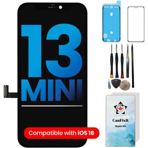 CanFixIt Screen Replacement Compatible with iPhone 13 Mini LCD Screen 5.4" Touch Glass Display Digitizer Full Assembly with Repair Tool Kits and Waterproof Seal A2628, A2481, A2626, A2629, A2630 in Saudi Arabia