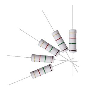 uxcell 50Pcs 1.5K Ohm Resistor, 5W 5% Tolerance Metal Oxide Film Resistors, Axial Lead, Flame Proof for DIY Electronic Projects and Experiments