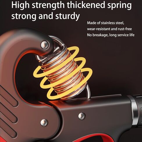 Grip Strength Trainer Kit-2 Pack for Arm,Finger,Wrist, Ergonomic Designed Hand Exerciser with Adjustable Resistance 11-220LBS(5-100KG),Stress Relief Silicone Grip Hand Strengthener Ring 70-80LBS in Saudi Arabia