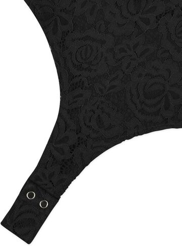 REORIA Women's Sexy Sleeveless Racer Back Halter Neck Lace Y2K Trendy Bodysuit Tank Tops in Saudi Arabia