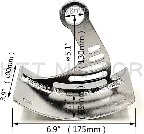 HTTMT MT360-06- Motorcycle Black Vertical Curved Mount License Plate Bracket Tag Holder Compatible with 2006-2012 YZF-R6/ 2006-2011 Suzuki Boulevard M109R in Saudi Arabia