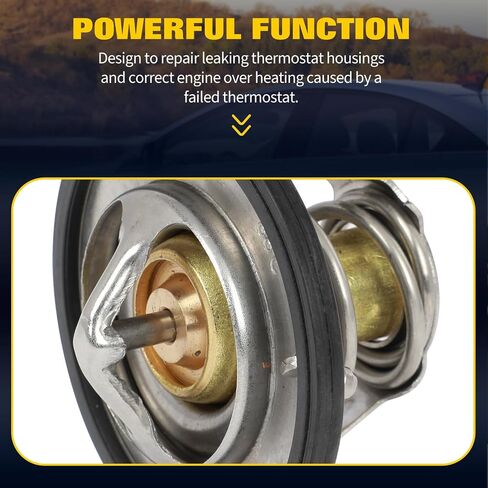 غطاء منظم الحرارة OCPTY مناسب لسيارة Jeep Grand Cherokee 1999-2009، لسيارة Jeep Commander 2006-2009، لسيارة Jeep Liberty 2002-2009، / مجموعة مبيت منظم حرارة مبرد المحرك تحل محل 5073598AA 68174086AA in Saudi Arabia