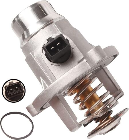 Engine Coolant Thermostat & Housing Assembly Compatible with BMW X5 X6 745i 745Li 545i 645Ci 760i X5 X6 650i 750i 750Li 550i E53 E60 4.4L 6.0L 11537586885, 4508105D in Saudi Arabia
