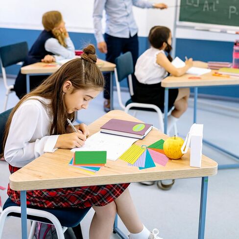 300 Pcs Index Cards 3x5 Ruled Flash Cards with Colorful Binder Rings Colored Studying Note Cards for School Office Supplies in Kuwait