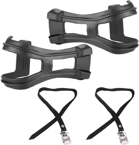 RiToEasysports Toe Clip, 1 Set Cycling Bike Toe Clip Toe Pedal Clips and Straps for Fixie Road Bike Non Slip Bike Pedal Straps Toe Clips for Bike Pedals in Saudi Arabia