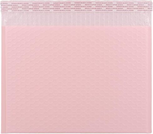 12x9" Side-Opening Light Pink Bubble Mailers (25-Pack) in Kuwait