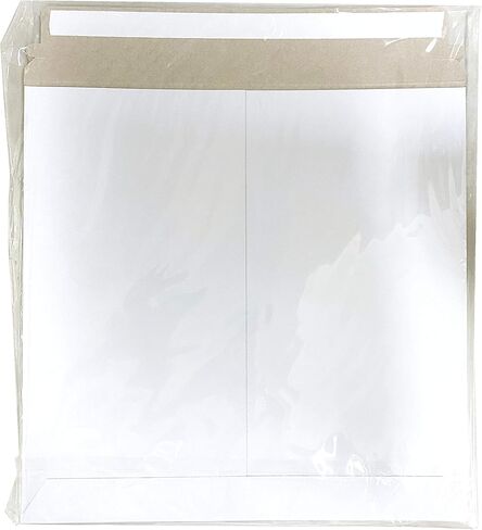 ورق مقوى أبيض مقاس 13.5 × 13.5 بوصة رسائل بريدية مسطحة ذاتية الغلق مع غطاء لأغطية ألبوم تسجيل الفينيل LP مقاس 12 بوصة (عبوة من 10 قطع) in Kuwait