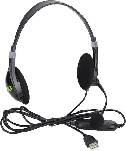 سماعة رأس SYH&AQYE SY440MV مع ميكروفون، إلغاء الضوضاء، راحة فائقة 3.5 ملم//USB سماعة رأس سلكية للهاتف الخلوي، سماعات رأس سلكية فوق الأذن لأجهزة الكمبيوتر المحمول والمكتب المنزلي (USB) in Kuwait