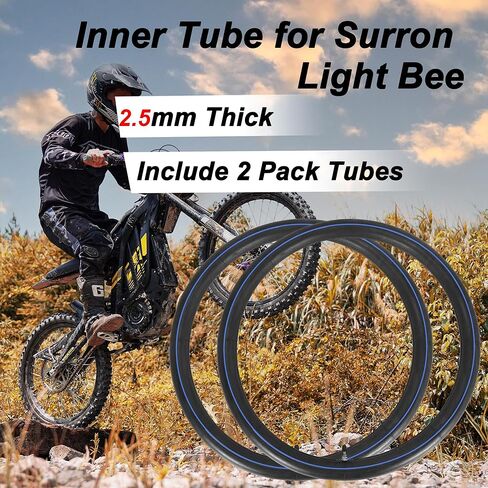 70/100-19 أنابيب داخلية لـ Surron، ZANGOMB 2.25/2.50-19 أنابيب سميكة 2.5 مم شديدة التحمل تناسب Sur Ron Light Bee Talaria Sting دراجة ترابية كهربائية in Kuwait