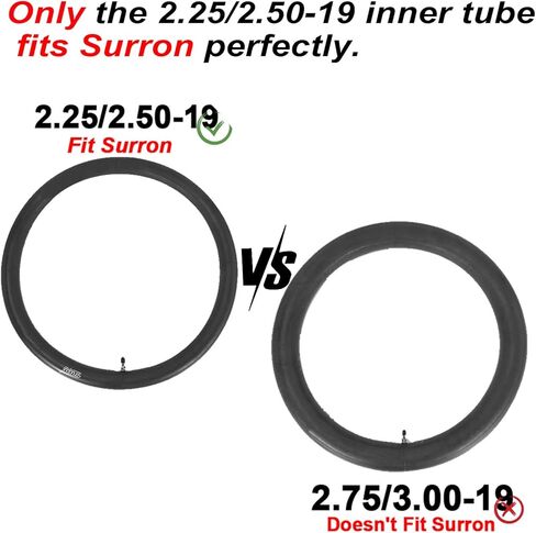 70/100-19 أنابيب داخلية لـ Surron، ZANGOMB 2.25/2.50-19 أنابيب سميكة 2.5 مم شديدة التحمل تناسب Sur Ron Light Bee Talaria Sting دراجة ترابية كهربائية in Kuwait