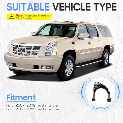 Front Upper Control Arm Assembly Driver & Passenger Side for 2007-2019 Toyota Tundra, 2008-2019 Toyota Sequoia K621307 K621308 (2PCs) in Saudi Arabia