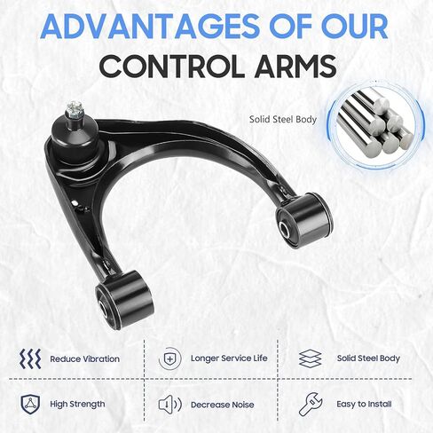 Front Upper Control Arm Assembly Driver & Passenger Side for 2007-2019 Toyota Tundra, 2008-2019 Toyota Sequoia K621307 K621308 (2PCs) in Saudi Arabia