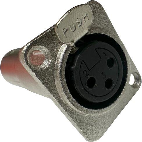محول XLR، محول تركيب لوحة XLR ذو 3 دبابيس ومقبس XLR، قابس XLR للوحة توصيل XLR، لوحة حامل XLR أو تكوينات تركيب لوحة XLR مع أجهزة التثبيت المتضمنة (أنثى XLR إلى ذكر XLR) in Saudi Arabia