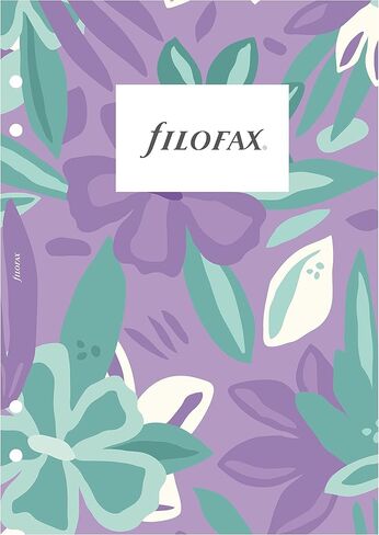 Filofax Calendar Diary Refill, A5 Size, Week-to-View, Illustrated Floral Diary Pack with Four-Color Print Design, Multilingual: Five Languages, 2024 (C6351-24) in Saudi Arabia