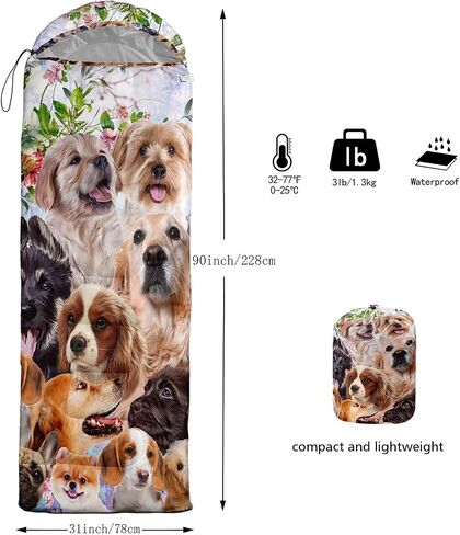 CVHOUSE Camping Sleeping Bags,3 Season Warm & Cool Weather,Lightweight,Waterproof Sleeping Bags for Adults & Kids,Traveling,and Outdoors,Camping Gear Equipment in Saudi Arabia
