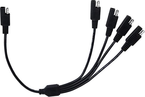 SinLoon SAE 5 Way Extension Cable Y Splitter 1 to 4 SAE Extension Cable for Motorcycle Automotive(1 to 4) in Saudi Arabia