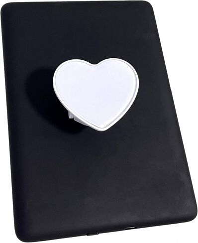 Cute Heart Expandable Collapsible Grip Stand Holder for Kindle eReaders iPhone and Smartphone(Black) in Saudi Arabia