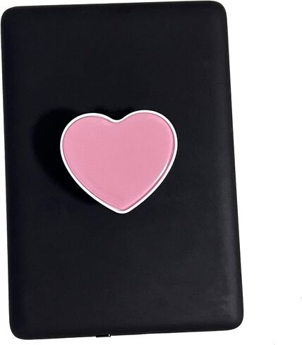Cute Heart Expandable Collapsible Grip Stand Holder for Kindle eReaders iPhone and Smartphone(Black) in Saudi Arabia