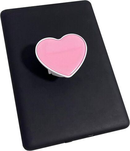 Cute Heart Expandable Collapsible Grip Stand Holder for Kindle eReaders iPhone and Smartphone(Black) in Saudi Arabia