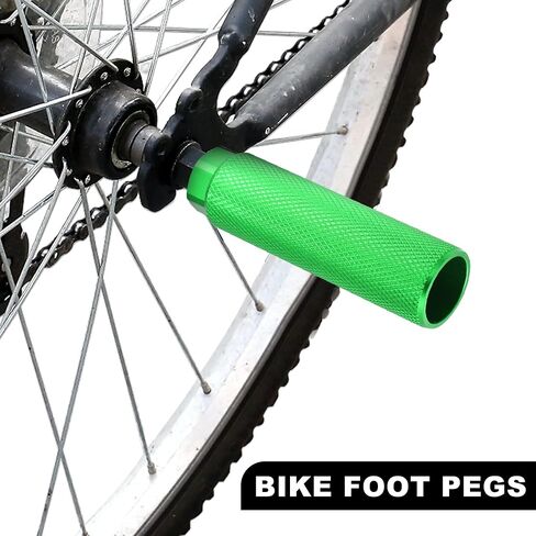 X AUTOHAUX Pair Aluminum Alloy Rear Foot Pegs Footrests Universal Blue for BMX MTB Bike Bicycle Fit 3/8 Inch Axles in Saudi Arabia