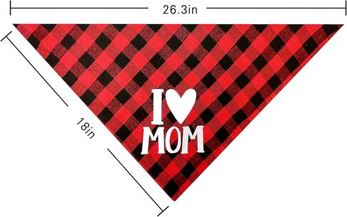 Mother's Day Dog Bandana, Happy Mother's day Cat Bandana for Large Medium Small Pets Puppies (Small) in Saudi Arabia
