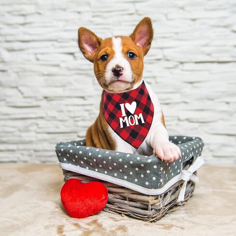 Mother's Day Dog Bandana, Happy Mother's day Cat Bandana for Large Medium Small Pets Puppies (Small) in Saudi Arabia