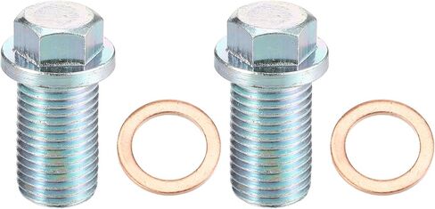 X AUTOHAUX 1 Set M14x1.5 Car Engine Oil Drain Plug with Washer A1119970330 for Mercedes-Benz C320 2001-2005 Steel Silver Tone in Saudi Arabia