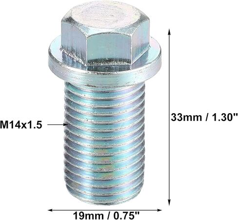 X AUTOHAUX 1 Set M14x1.5 Car Engine Oil Drain Plug with Washer A1119970330 for Mercedes-Benz C320 2001-2005 Steel Silver Tone in Saudi Arabia