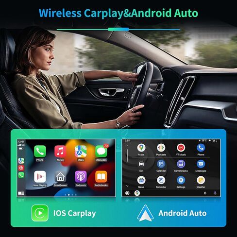 راديو ستيريو للسيارة 5G WiFi 4GB+32GB لسيارة GMC Yukon Tahoe Suburban 2007-2012 شيفروليه سيلفرادو 2010-2013، شاشة لمس IPS 9.2 بوصة مع Carplay لاسلكي Android Auto Android 13 48EQ كاميرا خلفية 1080P SWC in Kuwait