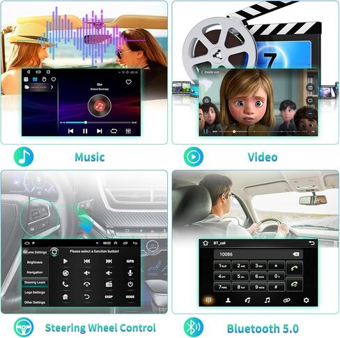 راديو ستيريو للسيارة 5G WiFi 4GB+32GB لسيارة GMC Yukon Tahoe Suburban 2007-2012 شيفروليه سيلفرادو 2010-2013، شاشة لمس IPS 9.2 بوصة مع Carplay لاسلكي Android Auto Android 13 48EQ كاميرا خلفية 1080P SWC in Kuwait