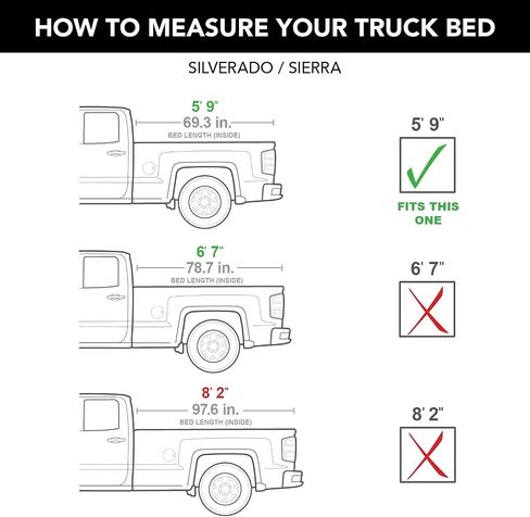 Tonno Pro Lo Roll, Soft Roll-up Truck Bed Tonneau Cover | LR-1035 | Fits 2007 - 2013, 2014 HD Chevy/GMC Silverado/Sierra 1500 5' 9" Bed (69.3") in Saudi Arabia