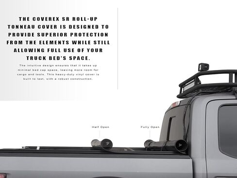 Armordillo USA 8717516 CoveRex TFX Series Low Profile Hard Tri-Fold Truck Bed Tonneau Cover يناسب 1988-2000 Chevy/GMC C10 C/K Truck/Silverado/Sierra 6.5 قدم (78 بوصة) سرير قصير in Saudi Arabia
